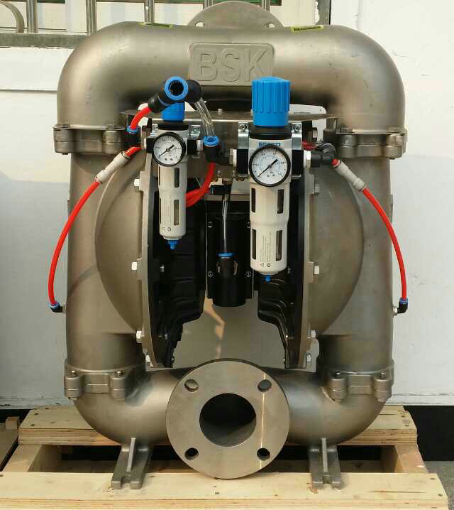 Stainless Steel Double Acting Diaphragm Pump , Positive Displacement