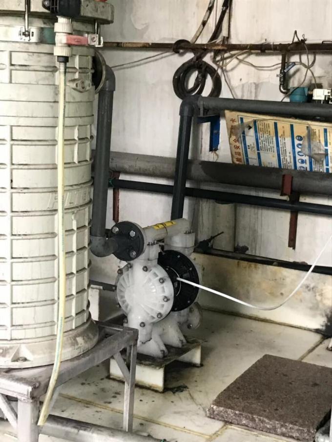 0.6mpa Dye Industry Diaphragm Waste Oil Pump Air Operated With Check Valve